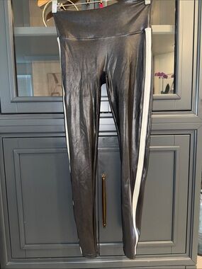 SPANX Black High-Rise Faux Leather Leggings